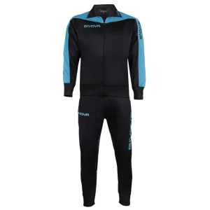 Givova Survêtement Roma Black / Light Blue 2XL Homme