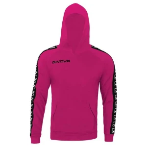 Givova Sweat à Capuche Terry Band Fuxia M Homme