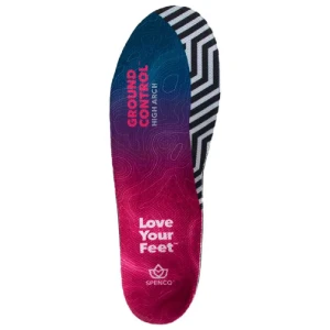 Spenco Semelle Intérieure Ground Control High Arch Black / Purple EU 42-44