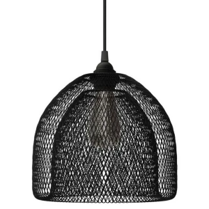 Creative Cables Lampe Suspendue Avec Ampoule Textile Ghostbell Xl 1.2 M Black One Size