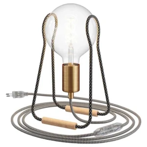 Creative Cables Lampe En Métal Taché Black / White One Size