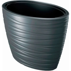 Prosperplast Maceta Round Maze 56l 58.5x38.5x42.3 Cm Anthracite One Size