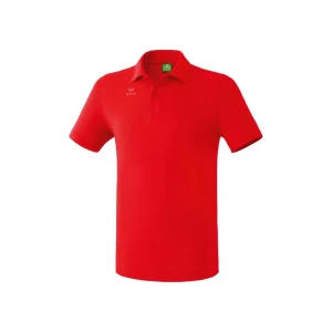 Erima Polo à Manches Courtes Team Sport Red M Homme