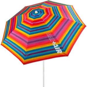 Aktive Sombrilla De Playa Sun&confort Ø Resistente Al Viento Uv50 Con Mástil Inclinable 220cm Multicolor Stripes One Size