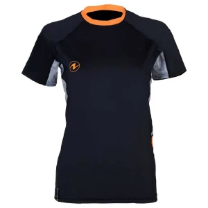 Aqualung Rash Guard Manches Courtes Lf Black / Grey XL Femme