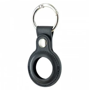 Muvit For Change Porte-clés Airtag Leather Black One Size unisex
