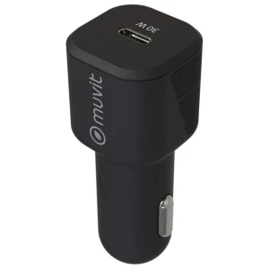 Muvit For Change Chargeur De Voiture Usb-c Pd 30w Black One Size unisex