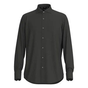 Boss Chemise à Manches Longues P-joe Spread Dark Grey 43 Homme
