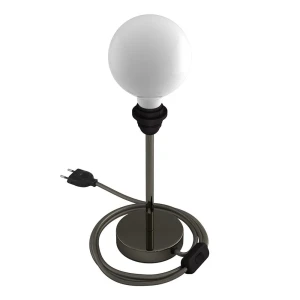 Creative Lámpara De Mesa Alzaluce Sin Pantalla 20 Cm Pearl Black EU Plug
