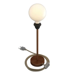 Creative Cables Lampe De Table Alzaluce Sans Abat-jour 30 Cm Satin Copper EU Plug