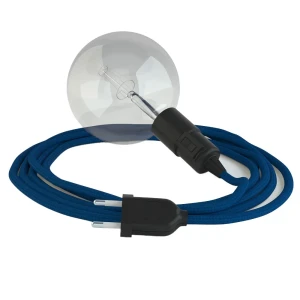 Creative Cables Suspension Luminaire Rm12 3 M Blue / Black One Size