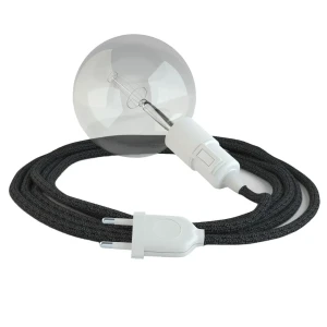 Creative Cables Suspension Luminaire Rn03 5 M Anthracite / White One Size
