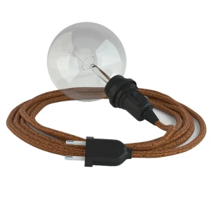 Creative Cables Lampe Suspendue Pour Abat-jour Rl22 3 M Glittering Copper / Black One Size