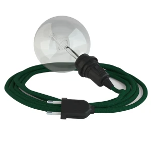 Creative Cables Lampe Suspendue Pour Abat-jour Rm21 3 M Dark Green / Black One Size