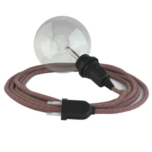 Creative Cables Lampe Suspendue Pour Abat-jour Rs83 3 M Red / Black One Size