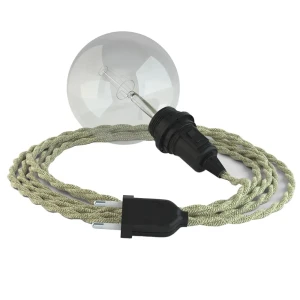 Creative Cables Lampe Suspendue Pour Abat-jour Tn01 3 M Beige / Black One Size