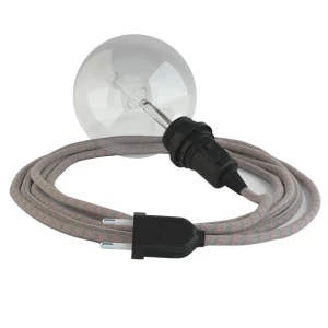 Creative Cables Lampe Suspendue Pour Abat-jour Rd51 Stripes 5 M Ancient Pink / Black One Size