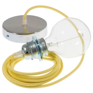 Creative Lámpara Colgante Pendel Para Pantalla Rc10 1 M Pale Yellow / Chrome Plated One Size