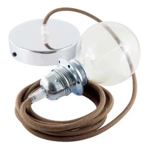 Creative Lámpara Colgante Pendel Para Pantalla Rc13 Diy 1 M Brown / Chrome Plated One Size