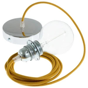 Creative Cables Lampe Suspendue Pendel Pour Abat-jour Rc31 2 M Golden Honey / Chrome Plated One Size