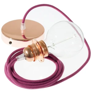 Creative Lámpara Colgante Pendel Para Pantalla Rc32 1 M Burgundy / Copper One Size