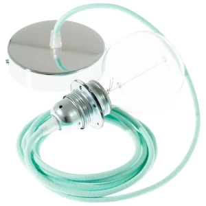 Creative Lámpara Colgante Pendel Para Pantalla Rc34 Diy 2 M Milk / Mint / Chrome Plated One Size