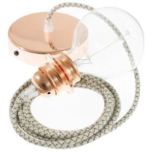 Creative Cables Lampe Suspendue Pendel Pour Abat-jour Rd64 Lozenge Diy 2 M Anthracite / Copper One Size
