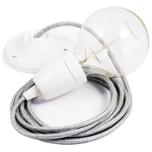 Creative Lámpara Colgante Rl02 Diy 50 Cm Glittering Silver / White One Size