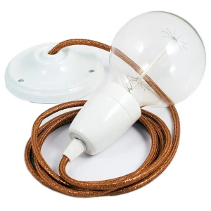 Creative Lámpara Colgante Rl22 2 M Glittering Copper / White One Size