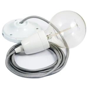 Creative Cables Suspension Luminaire Rm02 Diy 50 Cm Silver / White One Size