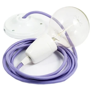 Creative Cables Suspension Luminaire Rm07 1 M Lilac / White One Size