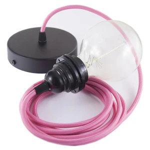 Creative Cables Lampe Suspendue Pendel Pour Abat-jour Rm08 2 M Fuchsia / Black One Size