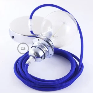 Creative Cables Lampe Suspendue Pendel Pour Abat-jour Rm12 Diy 2 M Blue / Chrome Plated One Size