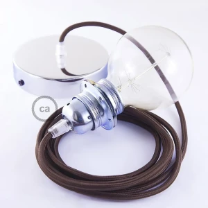 Creative Lámpara Colgante Pendel Para Pantalla Rm13 Diy 50 Cm Brown / Chrome Plated One Size
