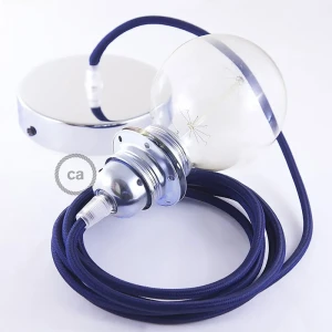 Creative Cables Lampe Suspendue Pendel Pour Abat-jour Rm20 Diy 2 M Dark Blue / Chrome Plated One Size