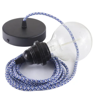 Creative Cables Lampe Suspendue Pendel Pour Abat-jour Rx03 Pixel 1 M Turquoise / Black One Size