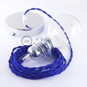 Creative Lámpara Colgante Pendel Para Pantalla Tm12 2 M Blue / Chrome Plated One Size