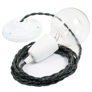 Creative Lámpara Colgante Tn03 2 M Anthracite / White One Size