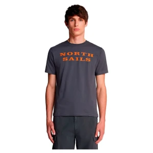 North Sails T-shirt à Manches Courtes Graphic Asphalt XL Homme