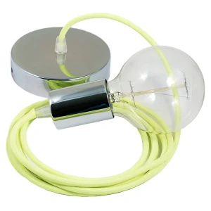 Creative Cables Suspension Luminaire Rf10 2 M Diy Neon Orange / Chrome Plated One Size