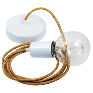 Creative Cables Suspension Luminaire Rm05 50 Cm Gold / White One Size