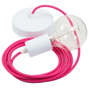 Creative Lámpara Colgante Rm08 2 M Fuchsia / White One Size