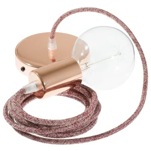 Creative Cables Suspension Luminaire Rs83 2 M Glittering Red / Copper One Size