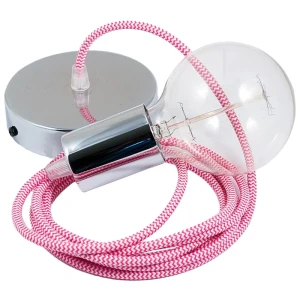 Creative Lámpara Colgante Rz08 Zigzag 2 M Diy Fuchsia / Chrome Plated One Size
