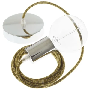 Creative Lámpara Colgante Rz27 Zigzag 2 M Diy Golden Honey / Anthracite / Chrome Plated One Size