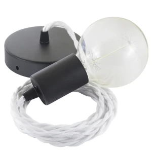 Creative Cables Suspension Luminaire Tc01 1 M White / Black One Size