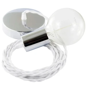 Creative Lámpara Colgante Tc01 1 M White / Chrome Plated One Size
