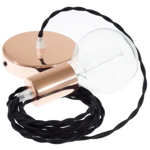 Creative Lámpara Colgante Tc04 1 M Diy Black / Copper One Size