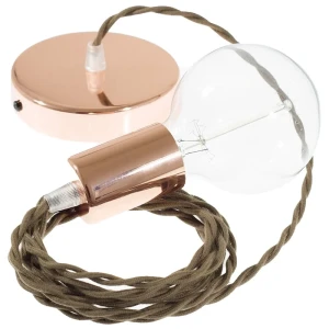 Creative Cables Suspension Luminaire Tc13 50 Cm Brown / Copper One Size