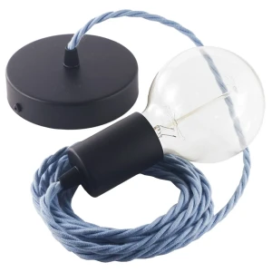 Creative Cables Suspension Luminaire Tc53 50 Cm Ocean / Black One Size